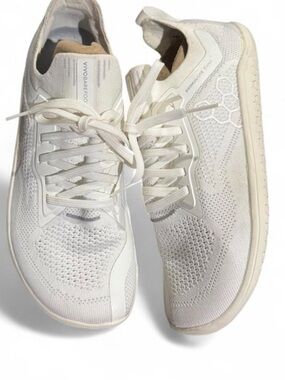Vivo Barefoot Men’s Lightweight Knit Minimal Sneakers - White